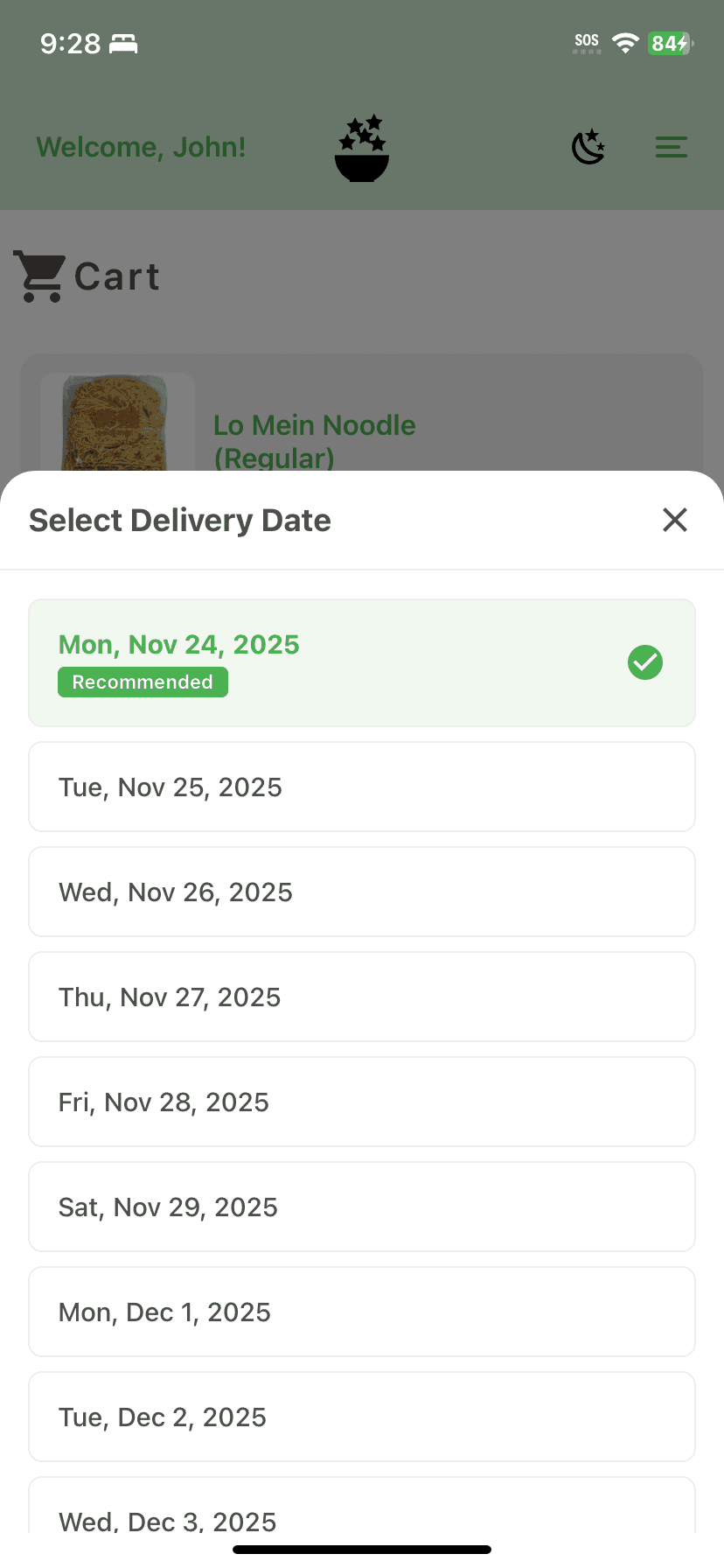 Step 3: Schedule delivery